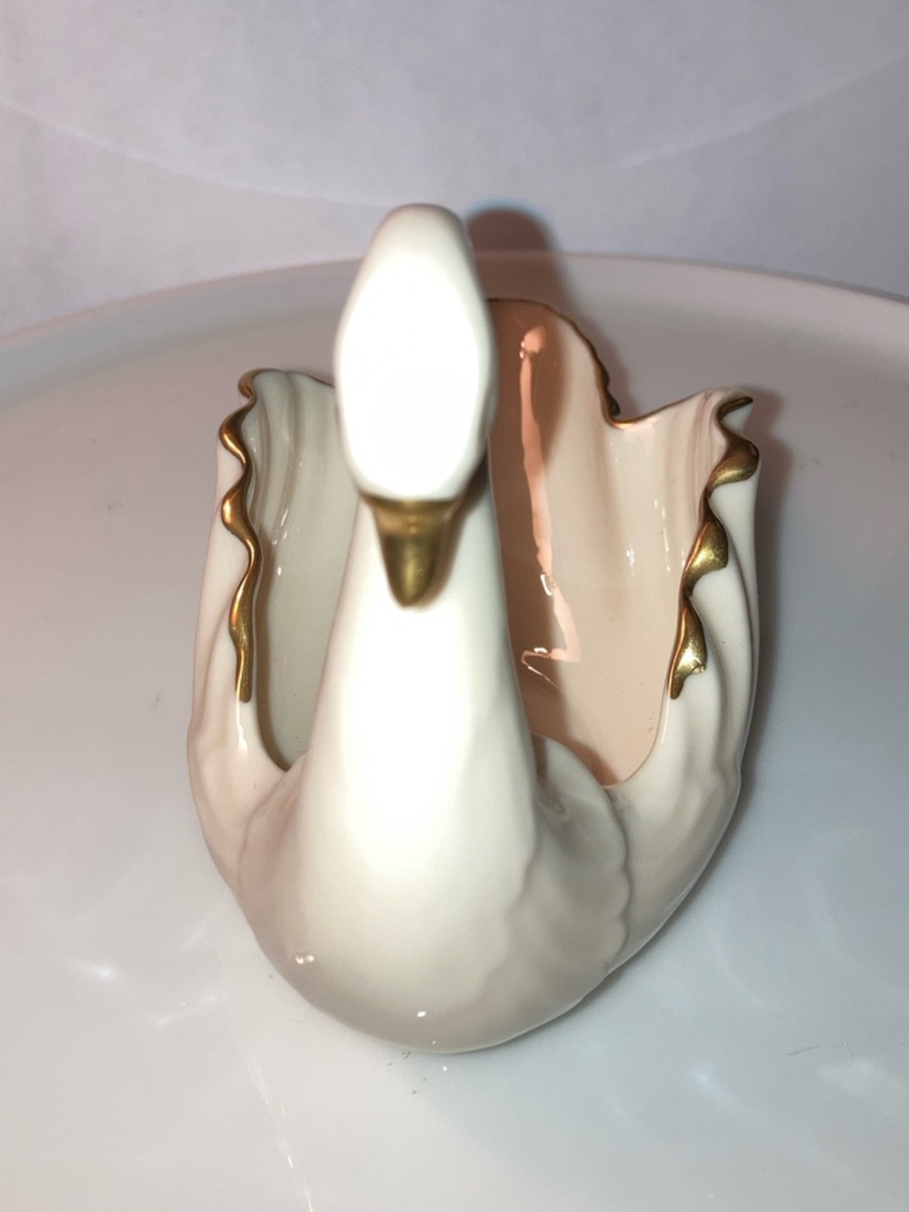 Lenox Swan bone china with 24k gold trim @4.75x2.75 in - Picture 3 of 7